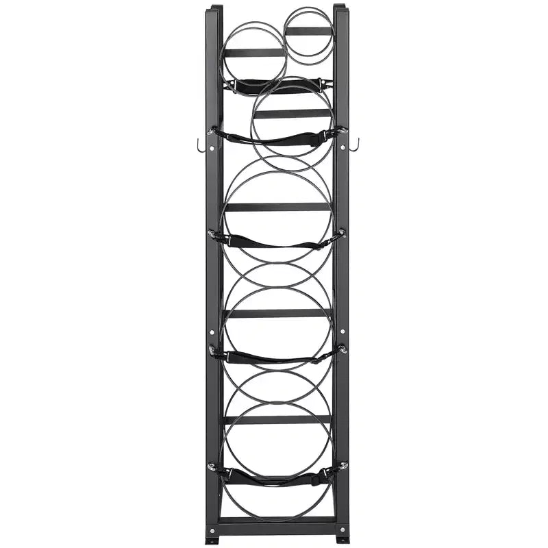 VEVOR Refrigerant Tank Rack, with 3 x 30lbs and Other 3 Small Bottle Tanks, Cylinder Tank Rack 12.79x12.99x47.12 in
