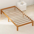 MAYEERTY No-Spring Wooden Bed Frame with Sturdy Slats, Minimalist Design & Easy Installation