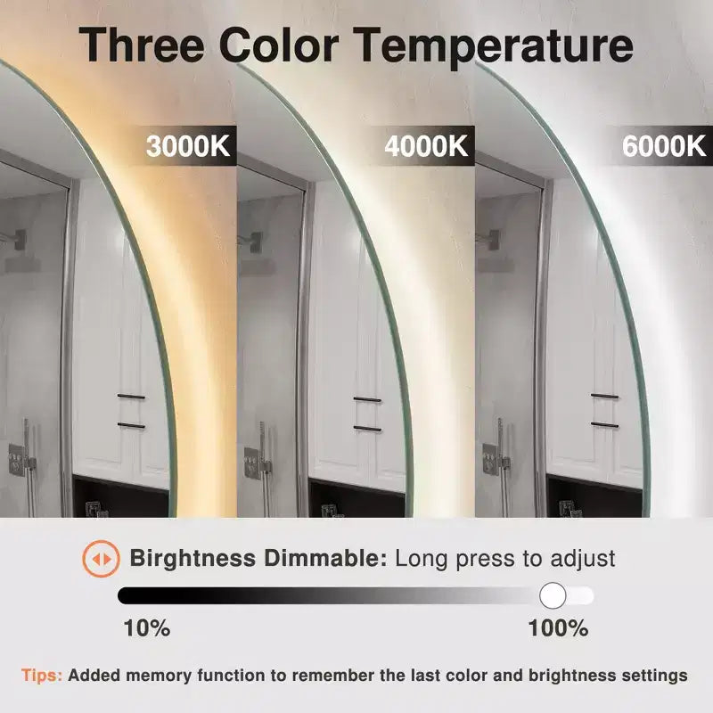 Miroir Penché Entier en Bois Massif de Couleur Naturelle à Cadre Arqué 64x21