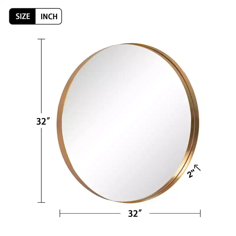 Miroir de Salle de Bain Rectangulaire 38x26 avec Cadre en Alliage d'Aluminium, Miroir Mural pour Chambre, Salon, Entrée, Noir