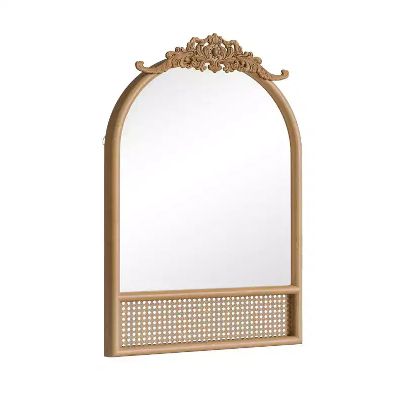 Miroir de Salle de Bain Rectangulaire 38x26 avec Cadre en Alliage d'Aluminium, Miroir Mural pour Chambre, Salon, Entrée, Noir