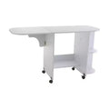 Stradville Expandable Rolling Sewing Table/Craft Station - White - SEI