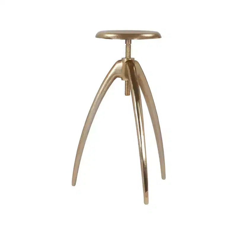 Tabouret de comptoir/bar en aluminium doré