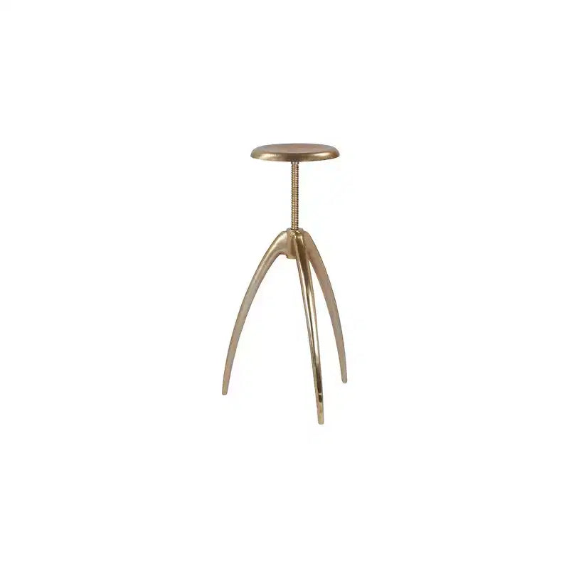 Tabouret de comptoir/bar en aluminium doré