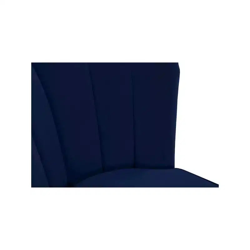 Tabouret en velours marine