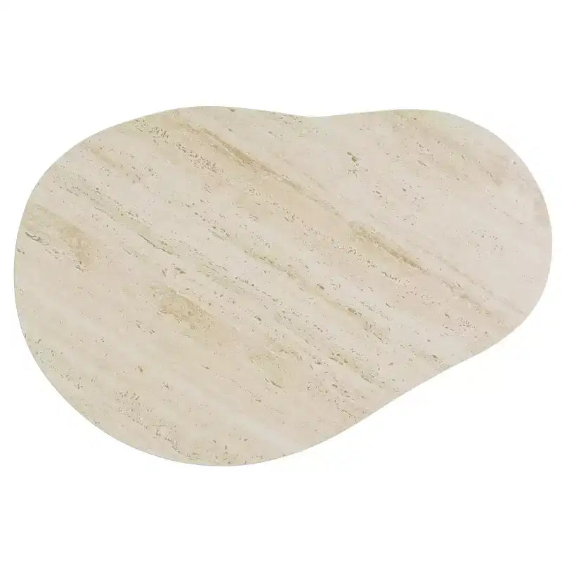 Table d'appoint en céramique grand modèle céramique beige/beige