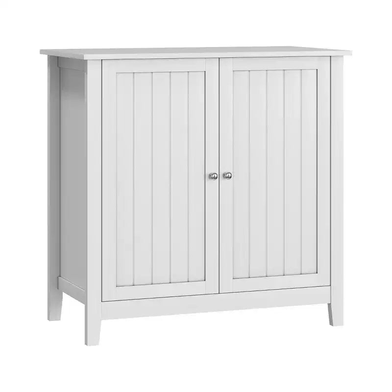 Meuble de rangement autoportant moderne du milieu du siècle à double porte de 80 cm