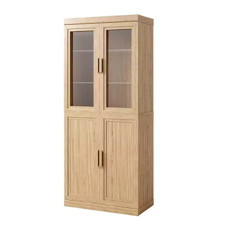 Meuble de rangement de cuisine autoportant en bois avec étagères et portes Grande capacité