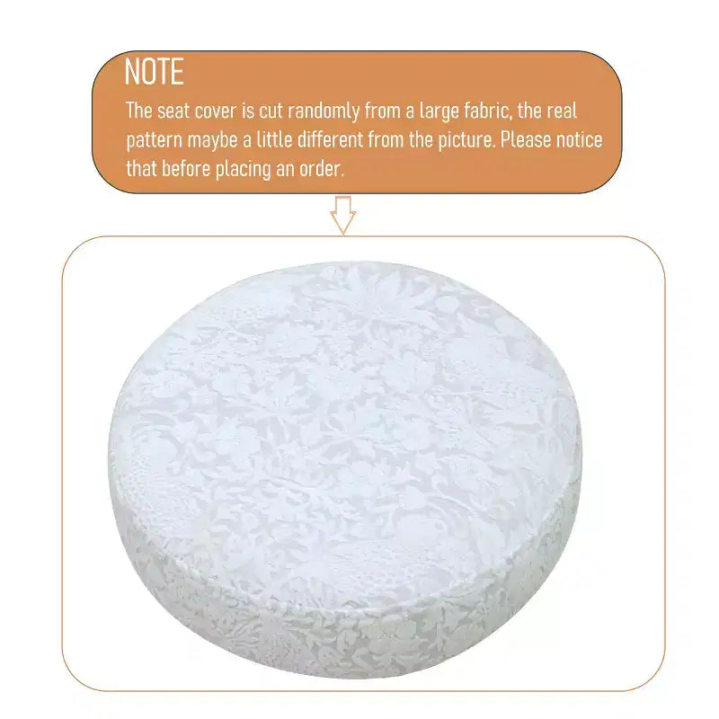 Tabourets de bar à imprimé floral de 73,6 cm - Tabourets de bar ronds rembourrés avec repose-pieds pour cuisine/salle à manger (noir et blanc)