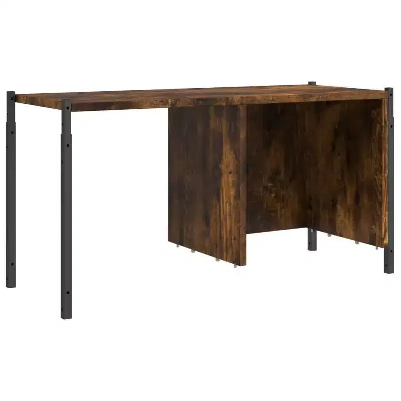 Étagère Bibliothèque sur Pied pour Bureau Salon Bois d'Ingénierie - Chêne Fumé