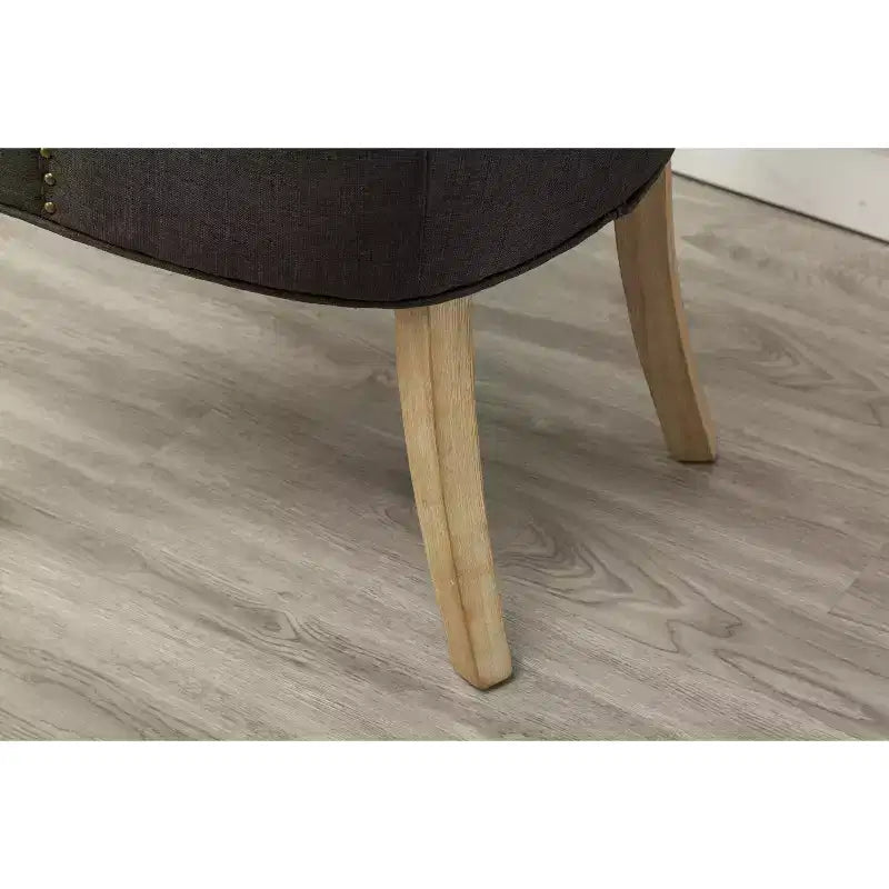 Chaises de salle à manger à dossier haut, en bois massif touffeté avec clous décoratifs, chaises d'appoint pour salle à manger formelle