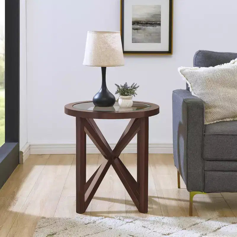 Table basse en verre, Table d'appoint, Table de salon, Table basse, Table d'appoint, Table d'appoint décorative, Ovale/Ronde