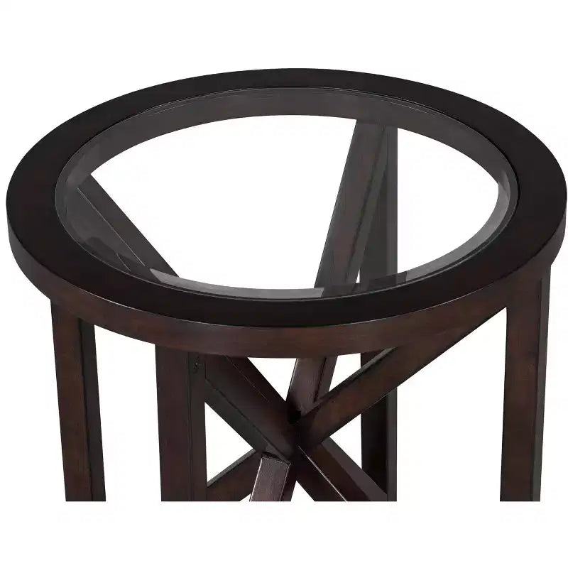 Table basse en verre, Table d'appoint, Table de salon, Table basse, Table d'appoint, Table d'appoint décorative, Ovale/Ronde