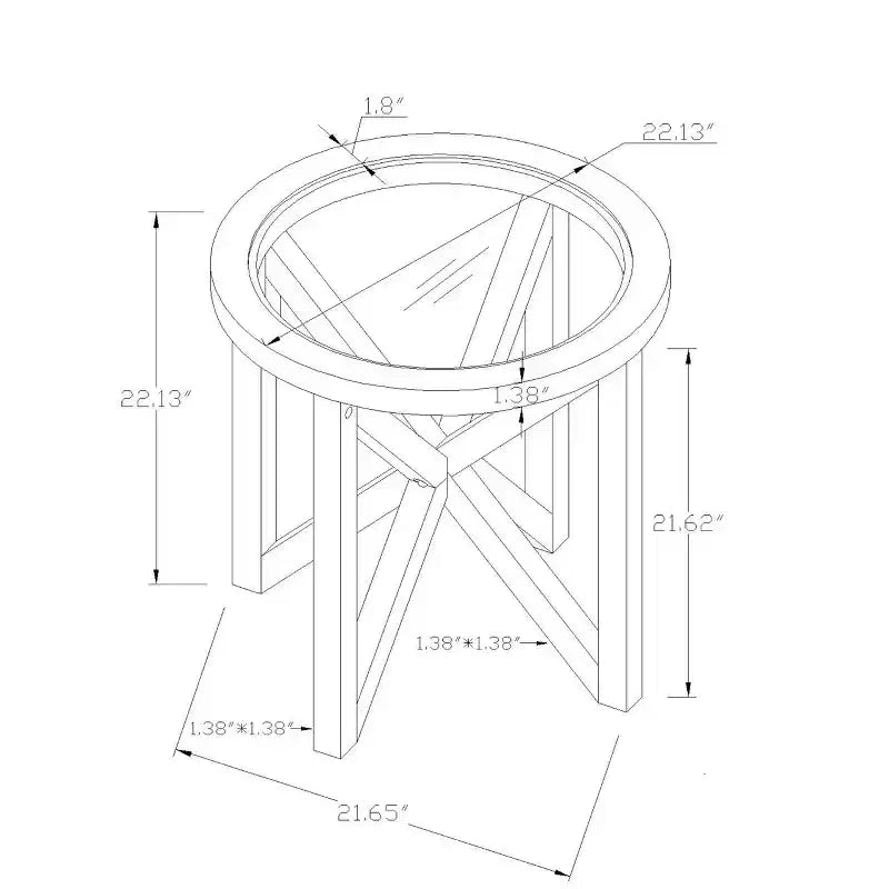 Table basse en verre, Table d'appoint, Table de salon, Table basse, Table d'appoint, Table d'appoint décorative, Ovale/Ronde
