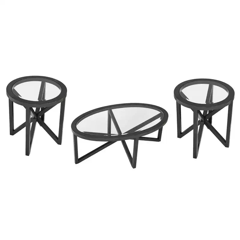 Table basse en verre, Table d'appoint, Table de salon, Table basse, Table d'appoint, Table d'appoint décorative, Ovale/Ronde
