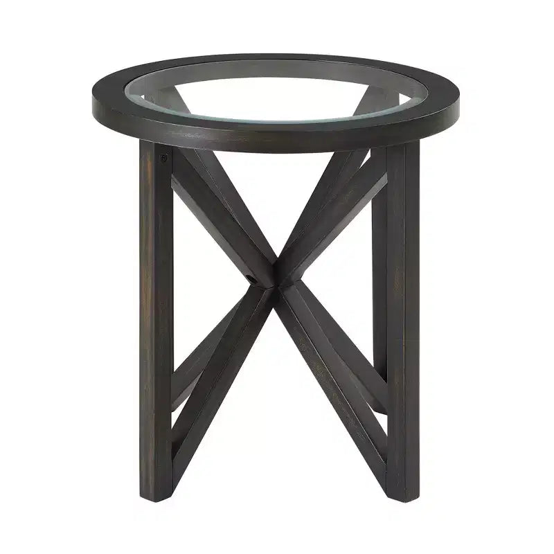 Table basse en verre, Table d'appoint, Table de salon, Table basse, Table d'appoint, Table d'appoint décorative, Ovale/Ronde