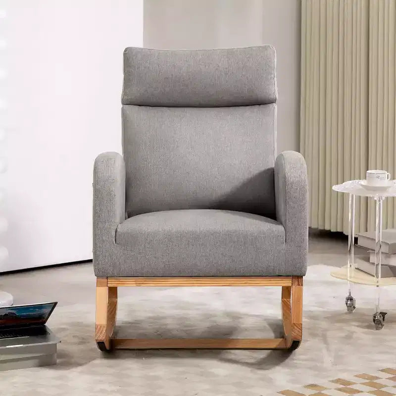 Fauteuil à bascule pour chambre d'enfant avec rangement