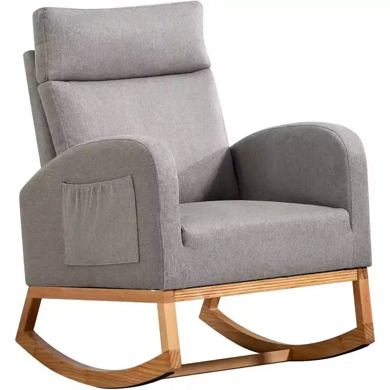 Fauteuil à bascule pour chambre d'enfant avec rangement