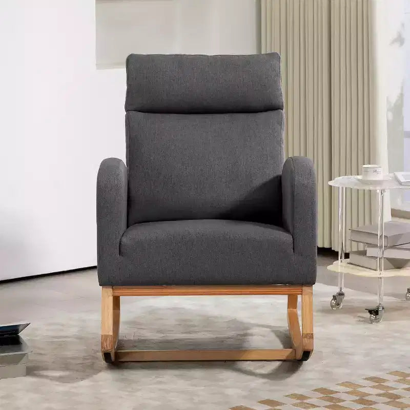Fauteuil à bascule pour chambre d'enfant avec rangement