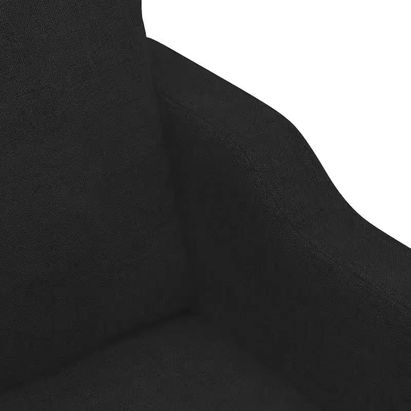 Fauteuil de salon moderne en tissu – Rembourrage confortable avec tissu durable et cadre métallique robuste en noir