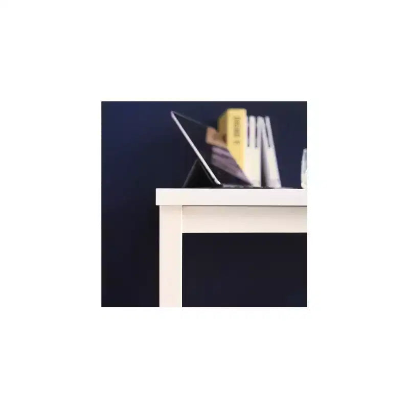 Bureau d'ordinateur contemporain en bois et métal