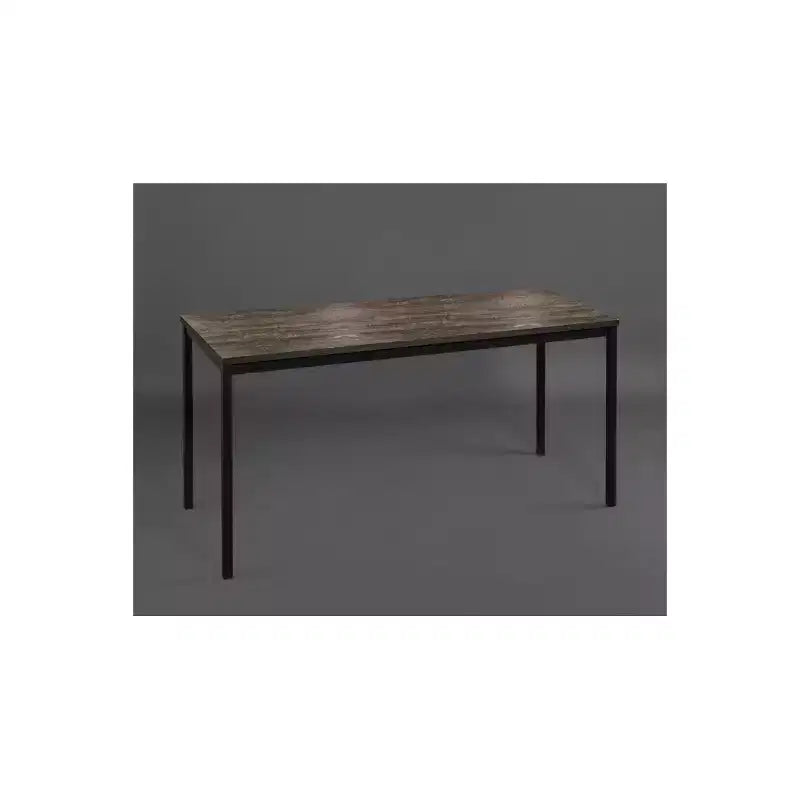 Bureau d'ordinateur contemporain en bois et métal