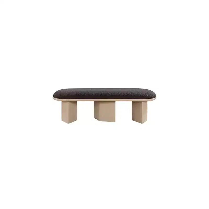 Banc en tissu bouclé