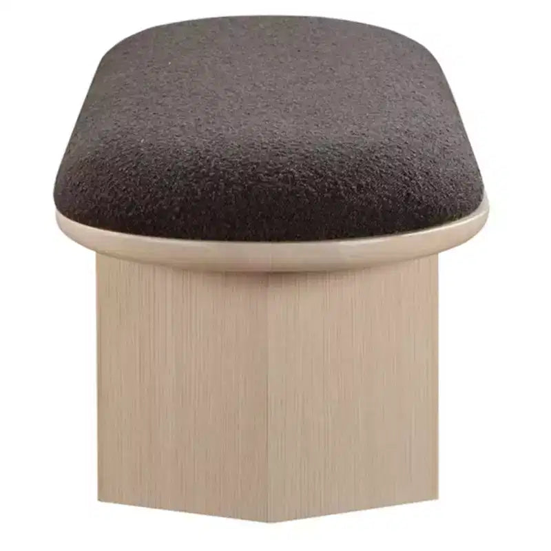 Banc en tissu bouclé