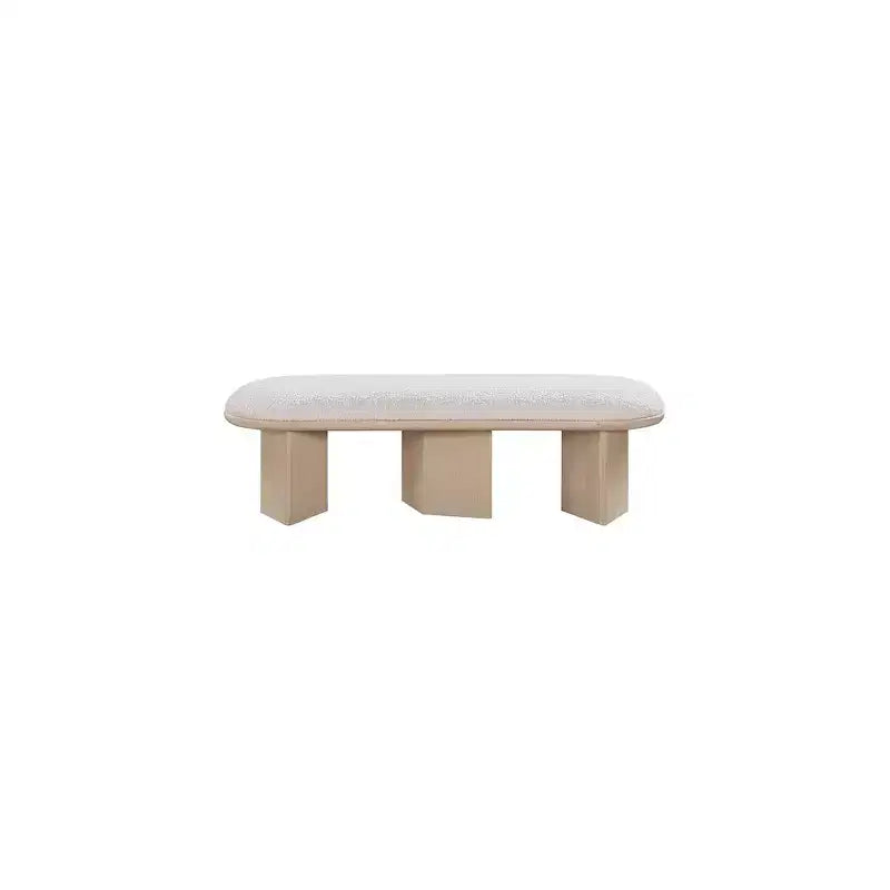 Banc en tissu bouclé