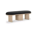 Meridian Furniture,Wilshire Boucle Fabric Bench
