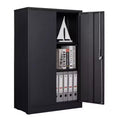 Metal Storage Cabinet, 42 Storage Cabinet with 2 Adjustable Shelves & 2 Lockable Doors for Office, Garage, Home